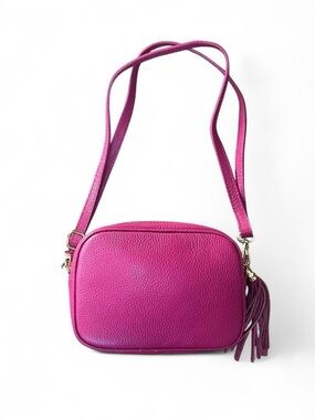 Hot pink purse with tassel